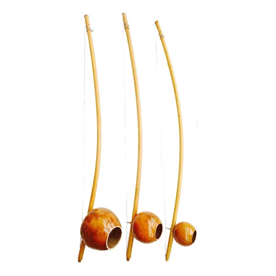 Kit C/ 3 Berimbaus Profissionais Capoeira Gunga Médio Viola