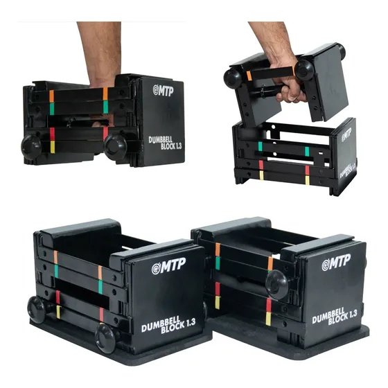 Power Block Dumbbell Halter Ajustável 13kg - Mtp 