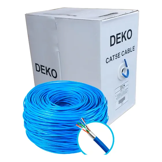 Cabo De Rede Blindado Cat5e Stp Caixa 305metros Gigabit 24aw