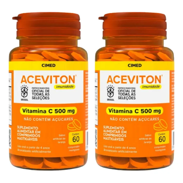 Kit 2 Aceviton Vitamina C Com 60 Comprimidos - Cimed