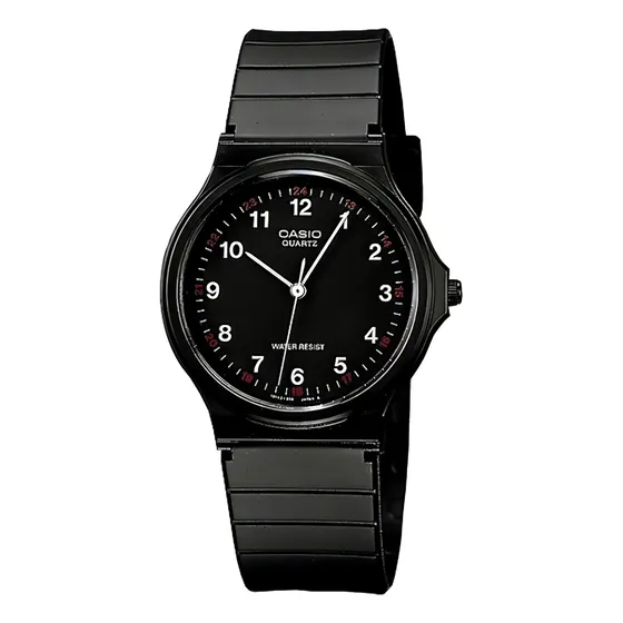 Reloj pulsera Casio MQ-24-1BL con correa de resina color negro