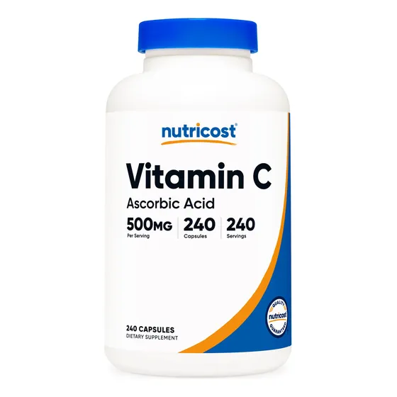 Suplemento Nutricost De Vitamina C 500 Mg 240 Cápsulas