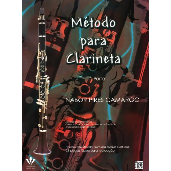 Método para Clarinete - 1ª parte, de () Nabor. Editorial Irmãos Vitale Editores Ltda, capa mole em português, 1945