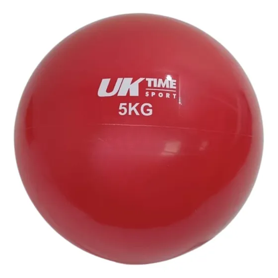 Balon Pelota Medicinal 5kg Entrenamiento Muscular Uk Time Color Rojo
