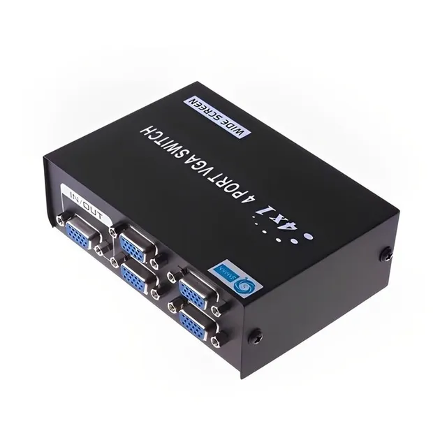 Switch Vga 4×1 De Puertos Conmutables
