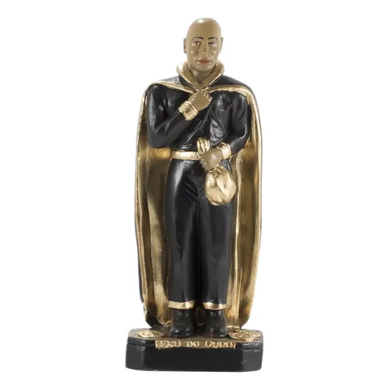 Imagem Escultura Exu Do Ouro 20 Cm Gesso Umbanda