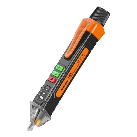 Detector De Voltaje Ac Portatil Con Linterna Y Pilas
