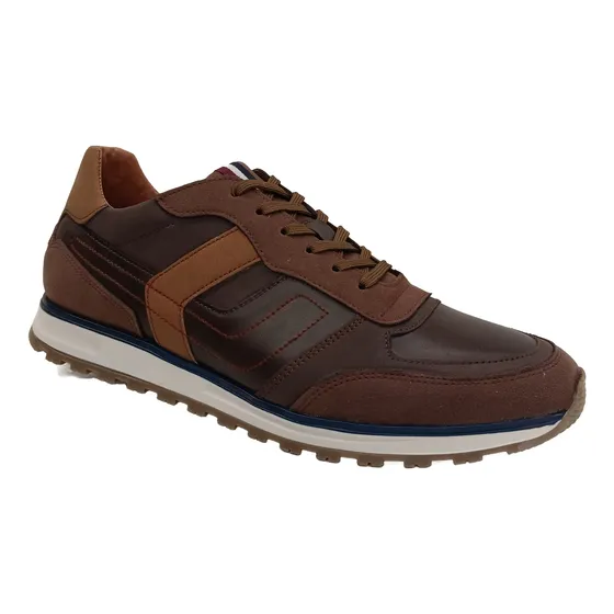 Tenis Casual Para Caballero Color Marrón 10053-3