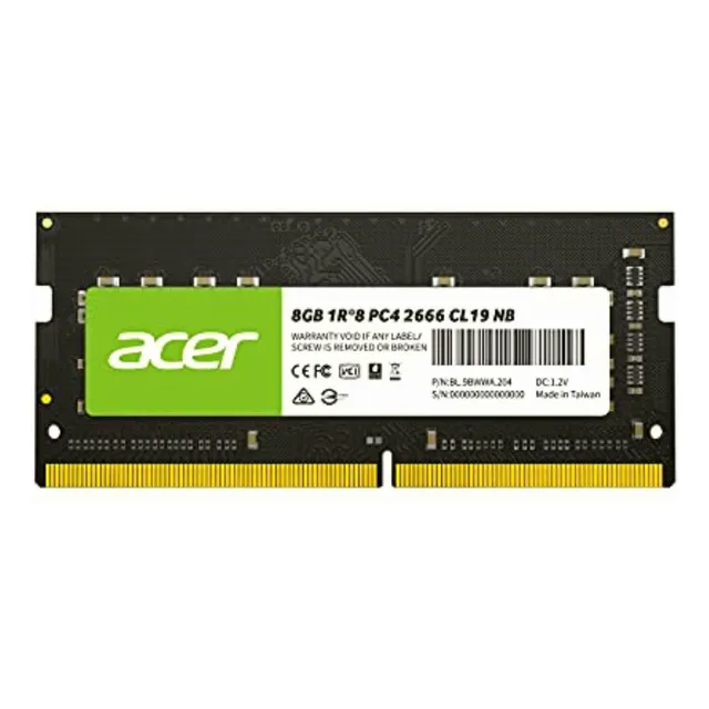 Acer Memoria Ram Ddr4 Módulo De 8gb 2666mhz Cl19 Sodimm