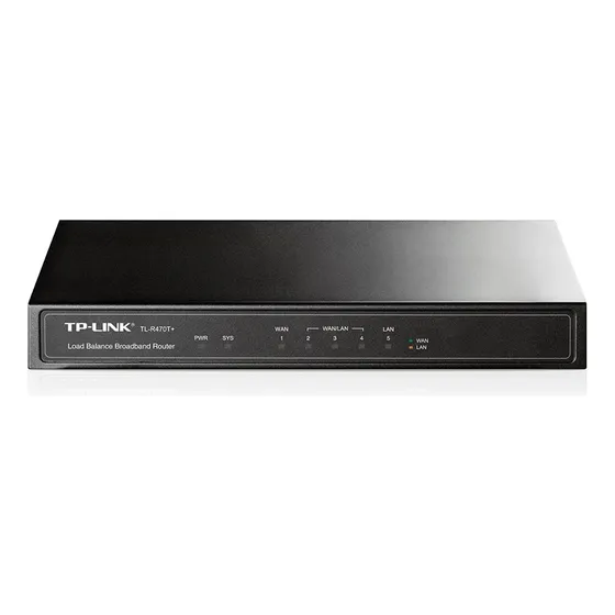 Roteador Tp-link Balanceamento De Carga 10/100mbps Tl-r470t+ Redundancia Link Selo 1 Ano