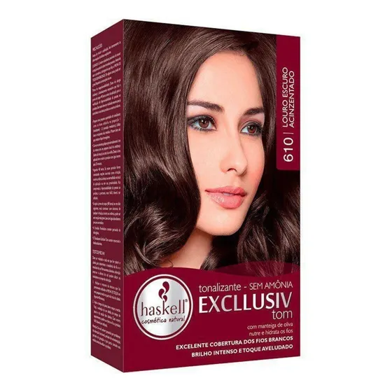 Tonalizante 610 Haskell Excllusiv Tom Tom 610 louro escuro acinzentado