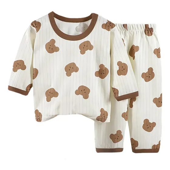 Conjunto De Pijama Infantil De Manga Larga, Cómodo Y Ligero