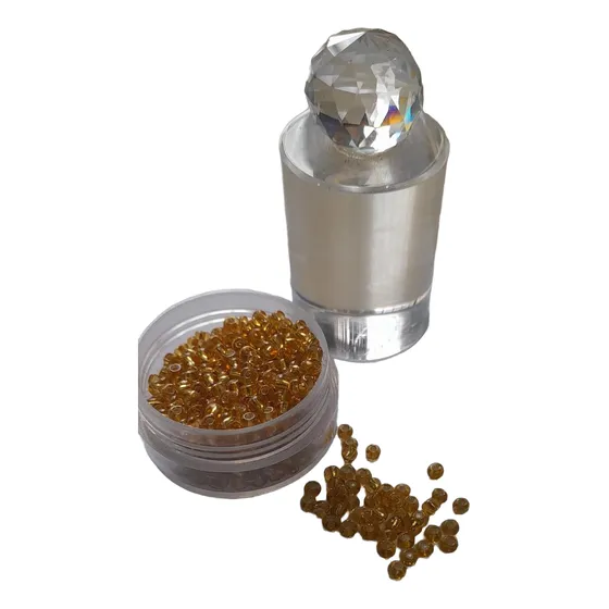 Miçangas Comum-  100grs Dourada Espelhada 9/0 Missanga