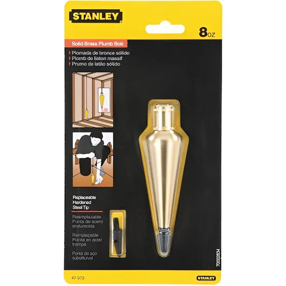 Plomada De Albañil De Precisión. 8 Oz. Marca: Stanley