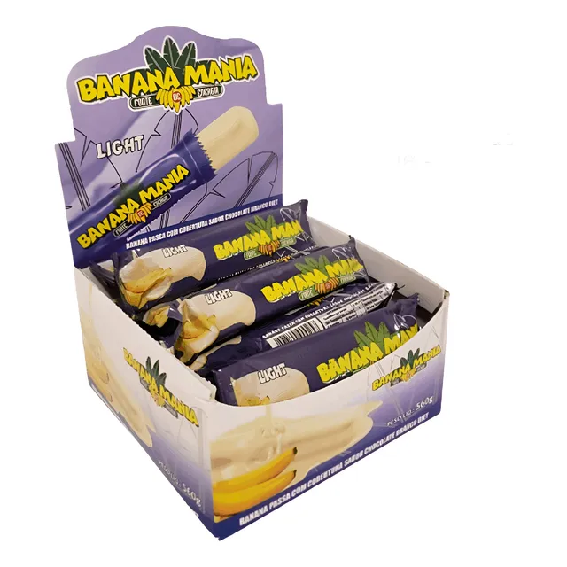 Barra De Fruta Banana Passa Com Chocolate Branco Diet 20x28g