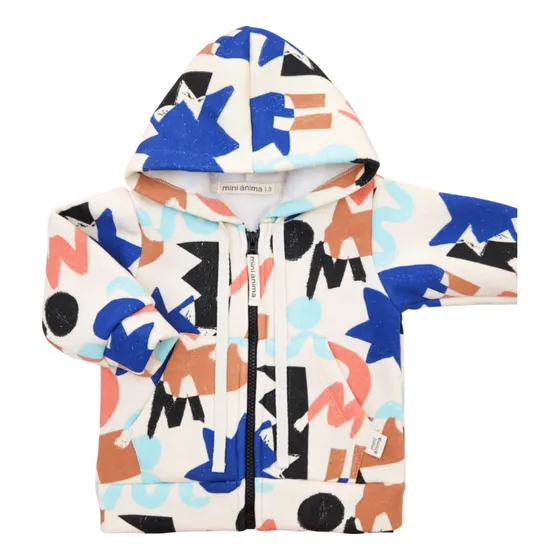 Campera Capucha Play Mini Anima Abrigo Bebe Kids Crudo