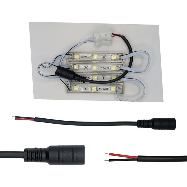 20 Conectores Adaptador Plug Hembra/macho Cable Cctv / Led