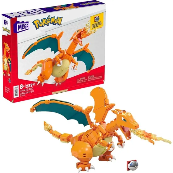 Juego Construcción Tipo Lego Charizard Mega Pokémon Original