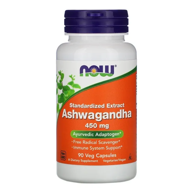Ashwagandha 450mg Now Food 90 Capsulas Vence 07/2023 Sellado