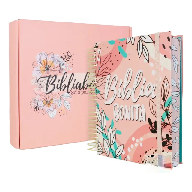 Biblia Bonita Para Apuntes Rv1602 Espiral Dorado