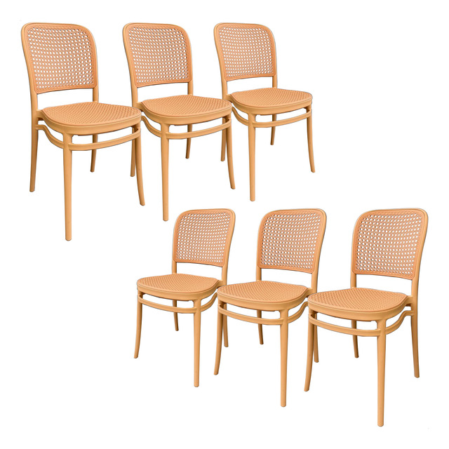 Conjunto 6 Cadeiras Jantar Masterchair Rattan Amis Arabesco Conjunto 6 Cadeiras Jantar Masterchair Rattan Amis Arabesco