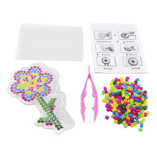Juego De Cuentas De Hierro Con Tablero Perforado, Rosas Juego De Cuentas De Hierro Con Tablero Perforado, Rosas