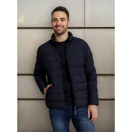 Parka Stretch Pufer Azul Calvin Klein