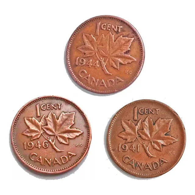 Moneda Centavo Canada Jorge Vi Antigua Historica Coleccion