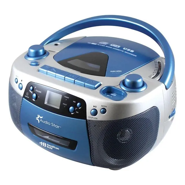 Radio Grabadora Cd/mp3/am-fm, Hamiltonbuhl 5050ultra, Azul