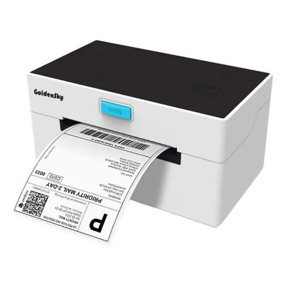 Impressora De Etiqueta Adesiva 110mm Usb Goldensky Cor Branco 127/220v