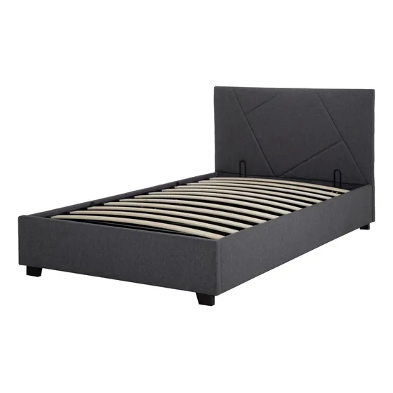Base De Cama Abatible Individual Box + Cabecera Con Tapiz