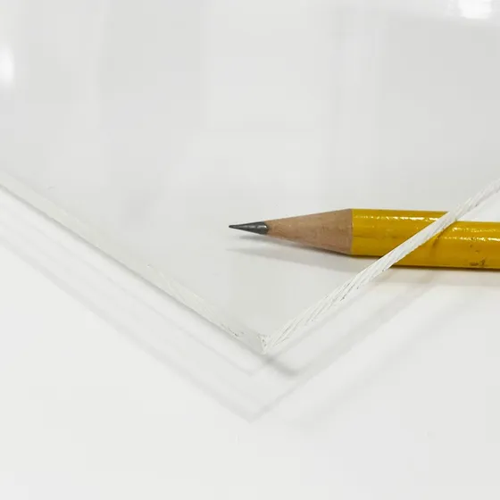 Lamina Acrilico Transparente 3mm Espesor 61x61cm (1/8 Lamin)