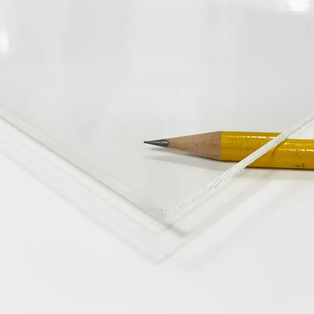 Lamina Acrilico Transparente 3mm Espesor 61x61cm (1/8 Lamin)