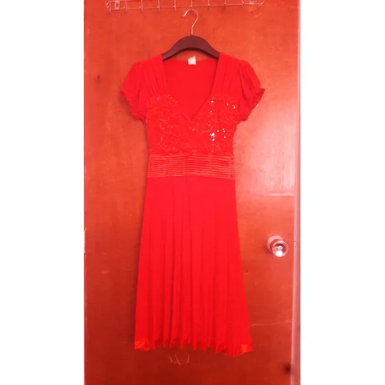 Vestido Rojo De Gala Nuevo Por10$