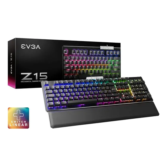 Teclado Gamer Evga Rbg Resistente Al Agua  Mecanico