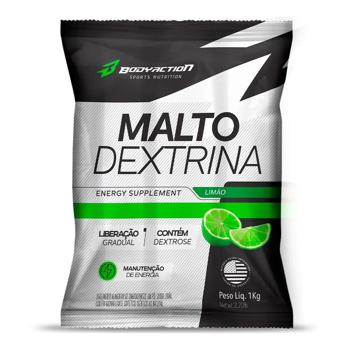 Maltodextrina 1kg - Bodyaction Sabor Limão Maltodextrina 1kg - Bodyaction Sabor Limão