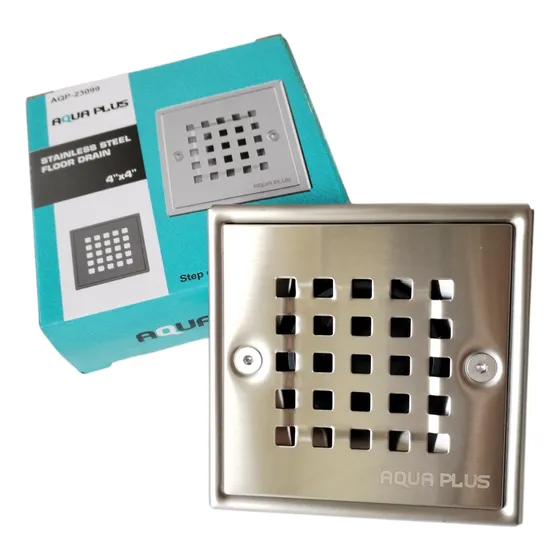 Rejilla Centro Piso Acero Inoxidable Anticucarachas 10 Cms 