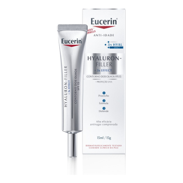Eucerin Hyaluron-filler Olhos Fps 15 Antirrugas 15ml Momento De Aplicação Dia/noite Tipo D... Eucerin Hyaluron-filler Olhos Fps 15 Antirrugas 15ml Momento De Aplicação Dia/noite Tipo D...