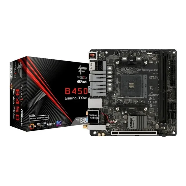 Tarjeta Madre Asrock B450 Fatal1ty Gaming-itx/acam4 Ddr4 -rm
