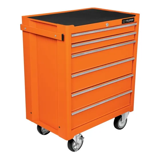 Carro Gabinete De Herramientas 6 Cajones, Capacidad 130 Kg.