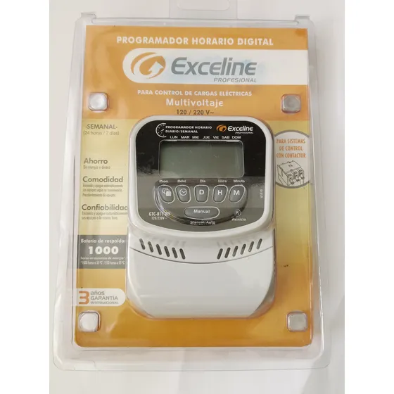 Programador Horario Digital Exceline Multivoltage 120/220v