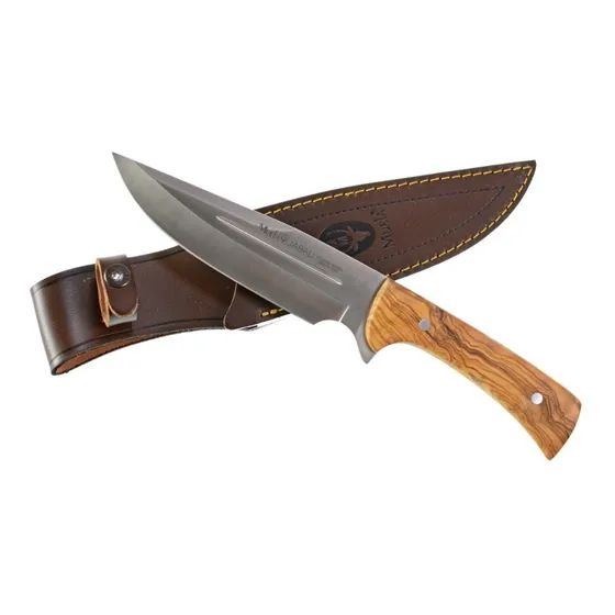 Cuchillo Muela Jabali 17 Ol Madera Olivo Funda España
