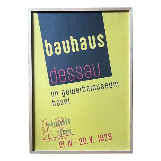 Lámina Enmarcada Museo Bauhaus Dessau Original 86 X 62 1929