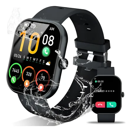 Smartwatch Oneupbuilder G.l-8 Sport 2 Titânio Silic 39mm Caixa Preto Pulseira Preto Bisel Preto Desenho Da Pulseira Milanês