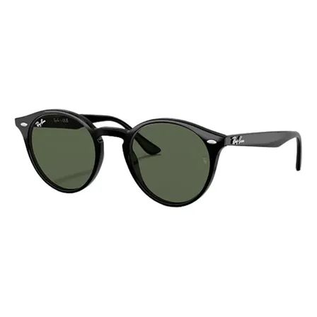 Óculos De Sol Rb2180 Round Highstreet 601/71 Lente Preta G15 Redondo Preto/verde Verde-escuro Preto