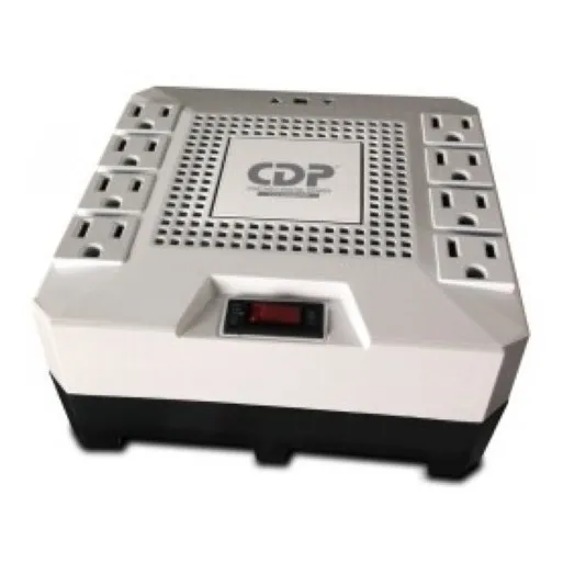 Regulador Cdp R-AVR 1808 Hogar Y Oficina 1800 Va 1000 v Color Negro Blanco