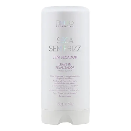 Seca Sem Frizz Leave-in Amend Essencial 180ml - Sem Secador