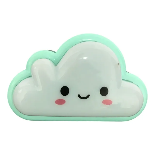 Luz De Noche Nube Lampara Led Infantil Colores Enchufe