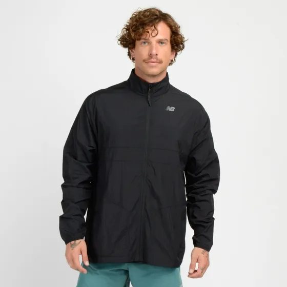 Cortaviento Running Hombre New Balance Negro Mj41279bk