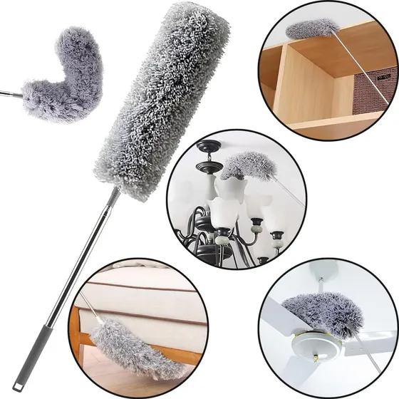 Espanador Pó Eletrostático Extensível Lavável Cama Box
